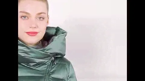 Пуховик женский теплый зимний MIEGOFCE. Куртка пальто с капюшоном на биопухе (светло-коричневый)