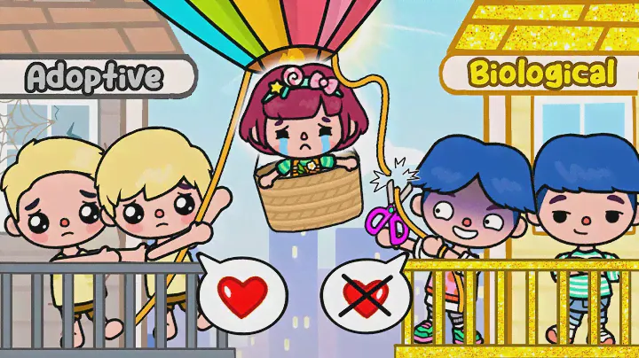 Adoptive Brothers Love Me More Than My Biological Brothers 👧😡👦 Sad Story | Toca Life World