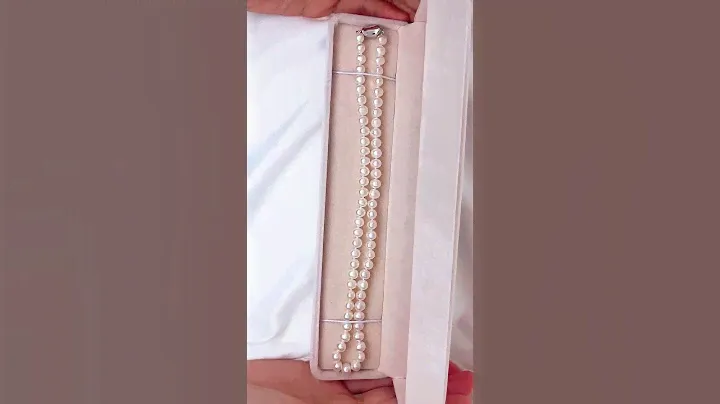 Oval flawless highlight natural nuclear-free freshwater pearl necklace, the perfect gift for mom.❤️