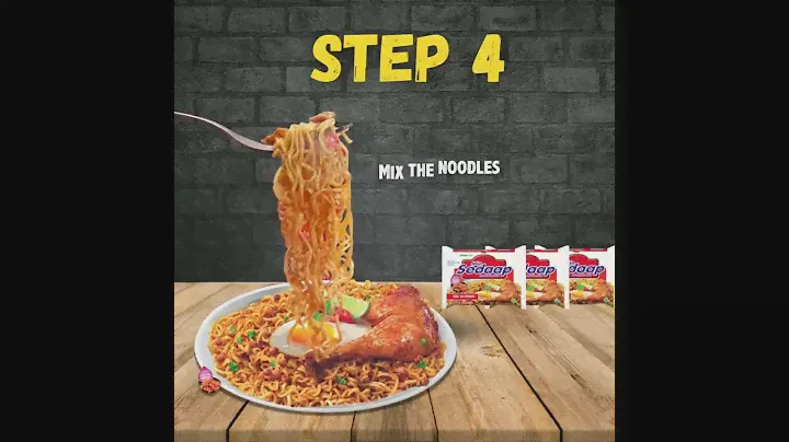 Let's cook Mie Sedaap Fried noodles
