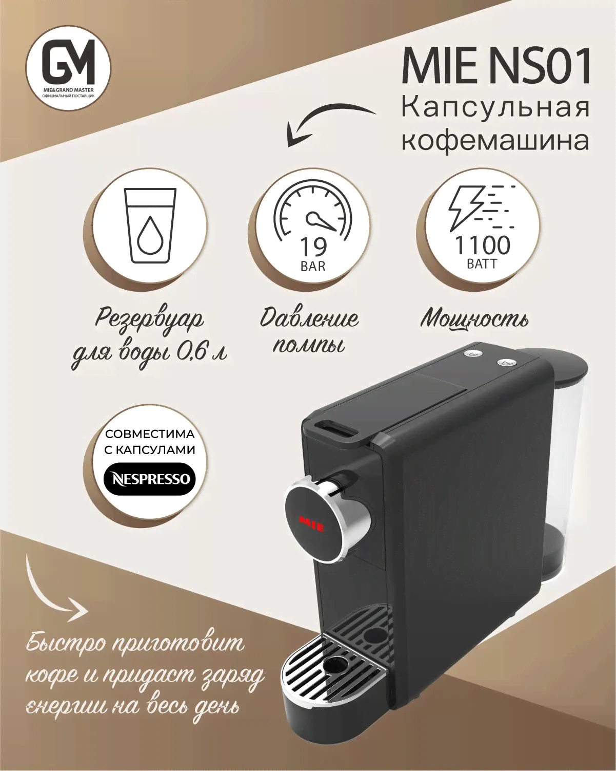 Профессиональная кофемашина MIE NSO1