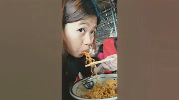 Trying Mi Sedaap #Short #misedaap #spicy #noodles #spicynoodles #koreanspicynoodles