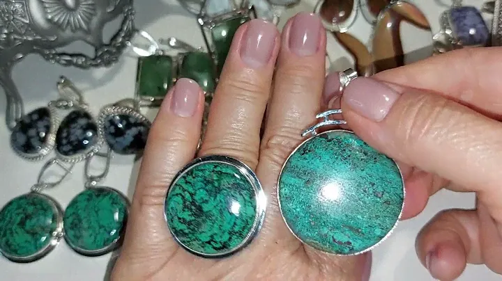 128. Красивые серебряные украшения с натуральными камнями💎💍👍