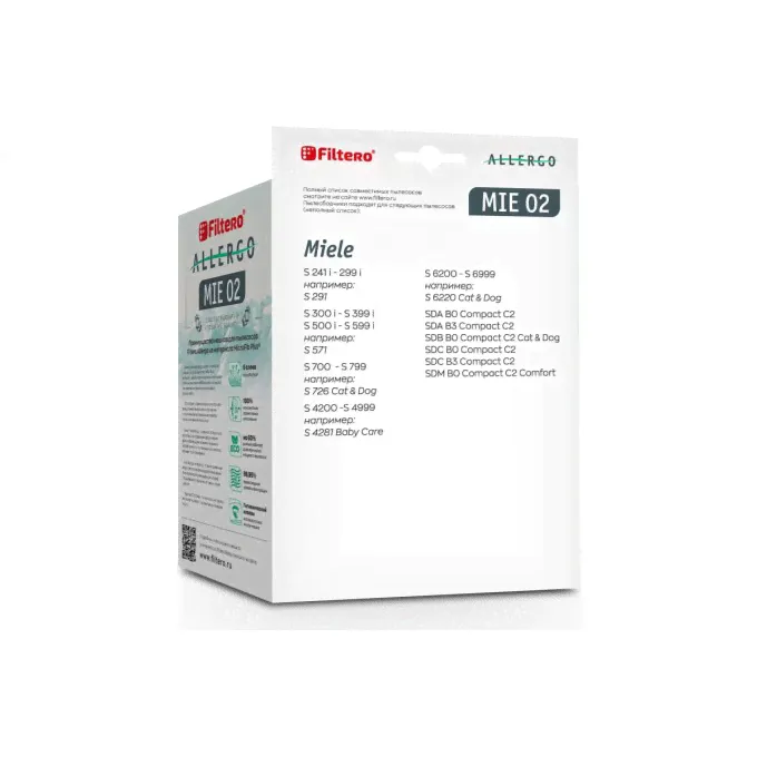 Мешки для пылесосов FILTERO MIE 02 (4) Allergo 5952-4