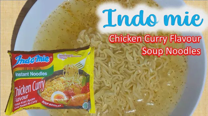 Indomie Chicken Curry Flavour soup noodles
