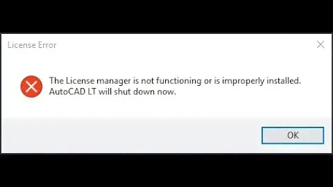 Autodesk Autocad Error the license manager is not functioning | Error Fixed