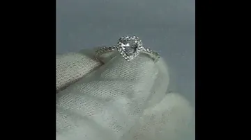 Женское серебряное кольцо Сердце с фианитами