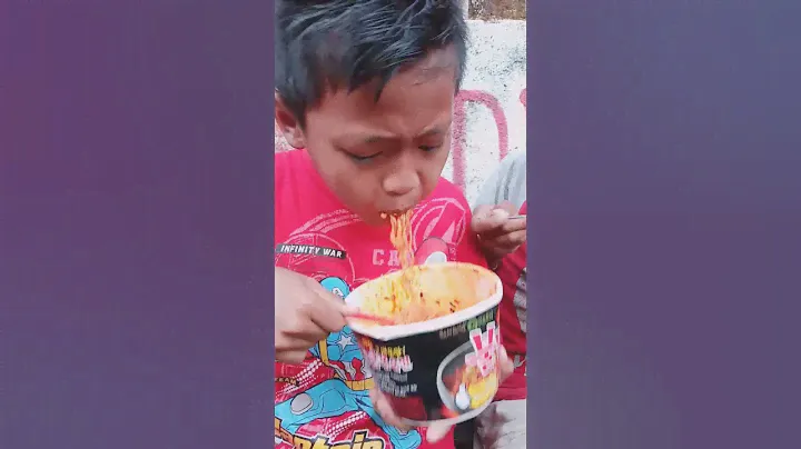 Lomba makan mie samyang bocil lucu