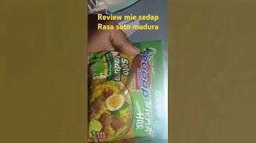 Review Mie sedap Rasa soto madura