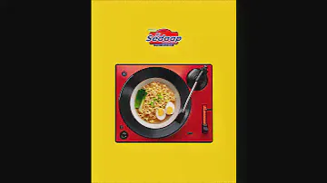🎧🍜 Spin that flavor on repeat!